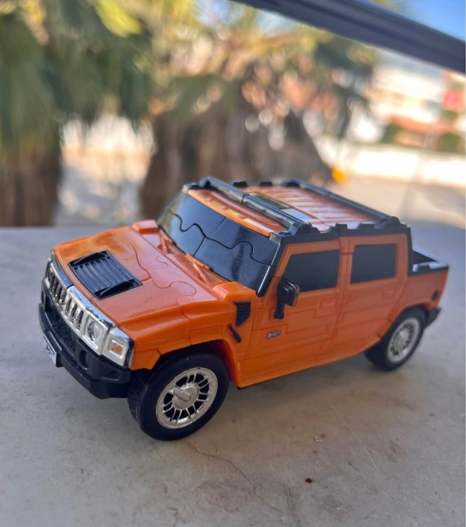 Orange Hummer Car 3D Puzzle